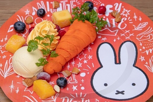 【miffy cafe】東京新開限定Miffy主題打卡Cafe　超可愛紅蘿蔔造型麵包／甜品等餐飲