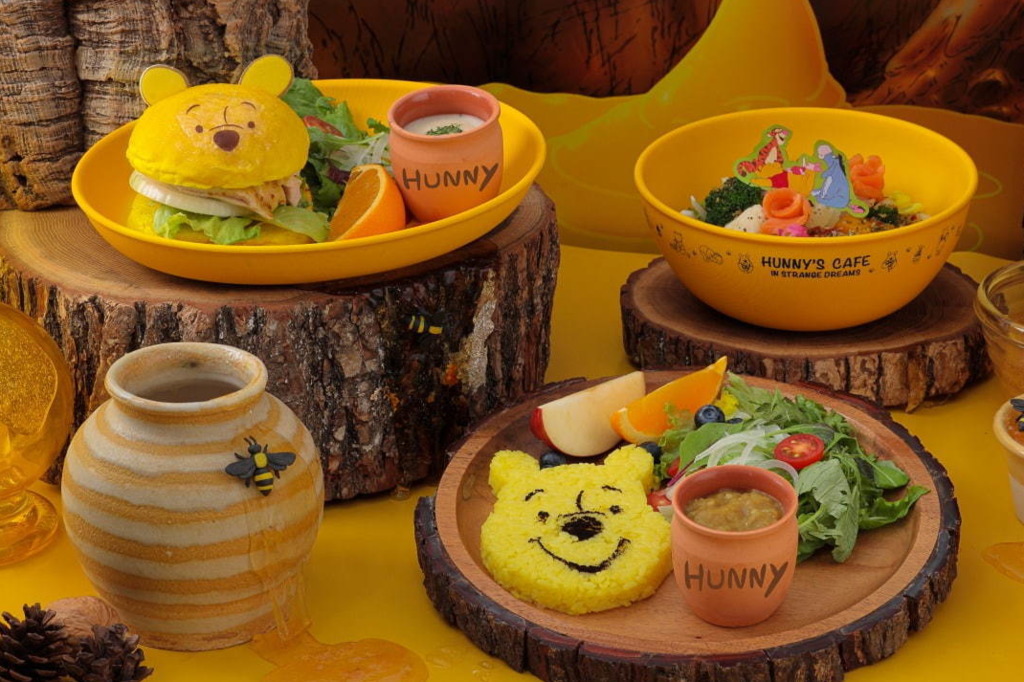 【小熊維尼Cafe】東京新開Winnie the Pooh主題限定Cafe　超可愛造型漢堡包／咖哩飯等多款美食！