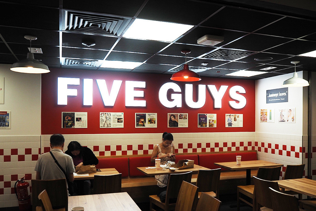 人氣漢堡店FIVE GUYS首次進駐新界 第8間分店即將登陸荃灣荃新天地