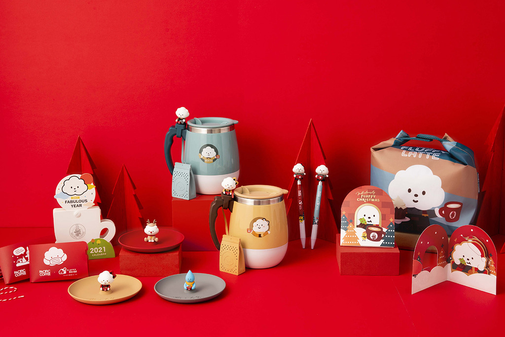 【聖誕禮物2020】Pacific Coffee聯乘本地品牌Fluffy House 推出聖誕節環保隨行杯／矽膠杯蓋