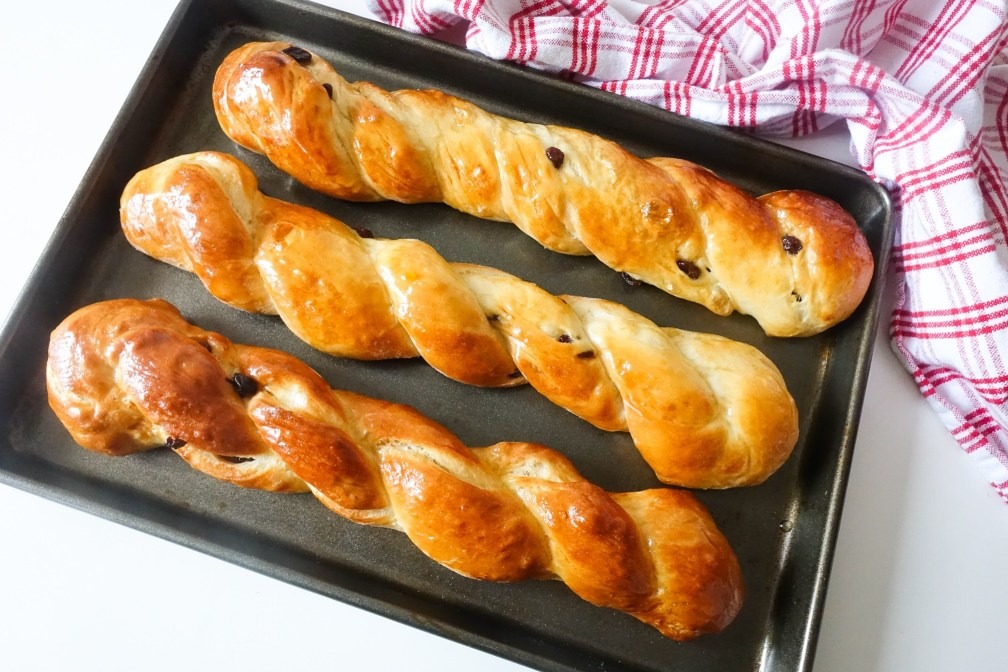 【麵包食譜】簡單5步自家製港式麵包　香甜鬆軟提子丹麥條