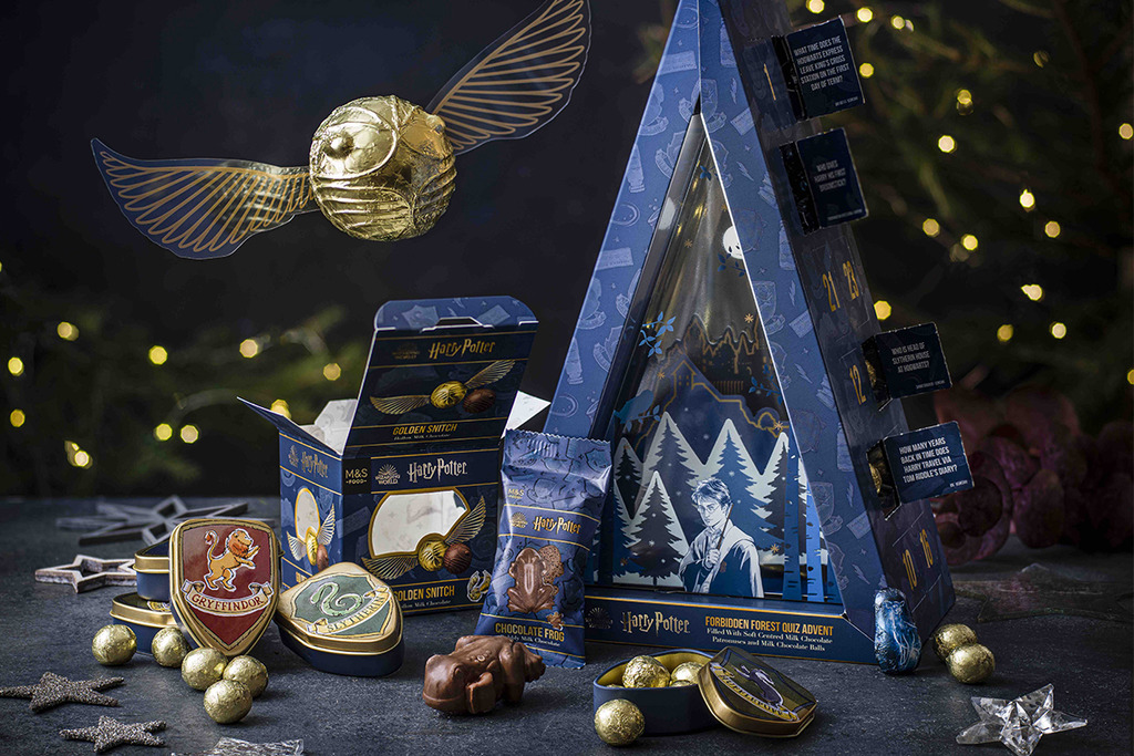 【聖誕禮物2020】馬莎聖誕節Harry Potter主題系列家品零食推介 聖誕倒數月曆／魔杖朱古力／學院杯碟