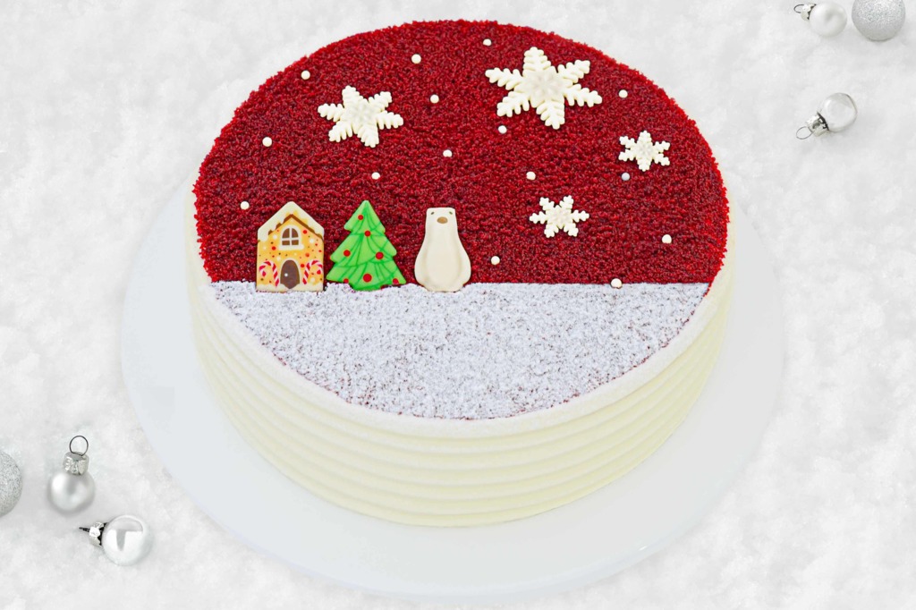 【Lady M】Lady M聖誕限定紅絲絨蛋糕回歸！雪花的朱古力片／聖誕樹北極熊可愛裝飾