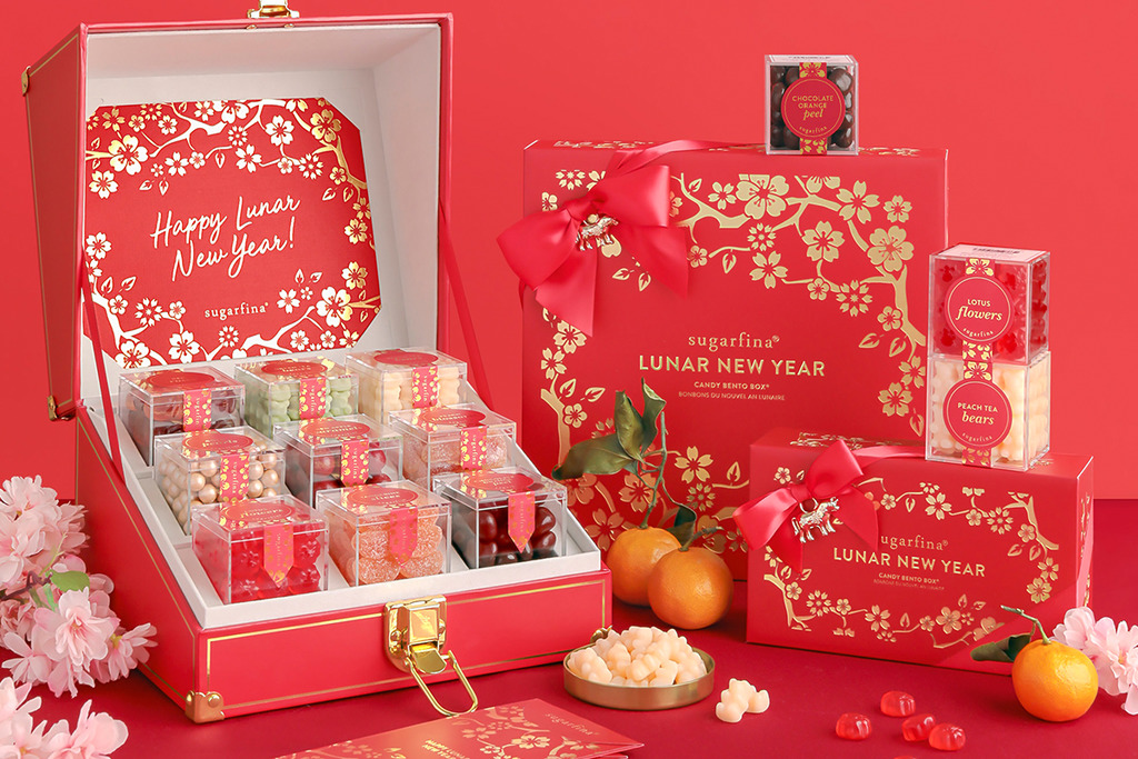 【新年禮盒2021】Sugarfina賀年糖果禮盒 限量金櫻花紅寶箱+新年糖果小盒
