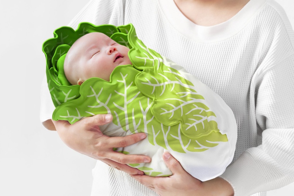 【日本精品】日本設計師擬推出白菜造型嬰兒睡袋　網民：BB成世上最肥美白菜！