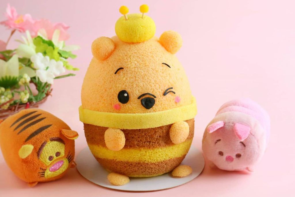 【Winnie the Pooh】可愛小熊維尼戚風蛋糕卡通料理　圓碌碌Pooh Pooh可愛爆燈！