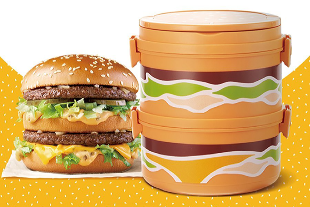 【韓國麥當勞2021】露營野餐必備超打卡！　麥當勞Big Mac雙層巨無霸造型便當盒 韓國限量發售～