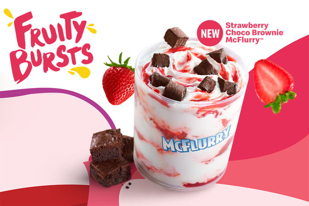 【馬來西亞麥當勞2021】麥當勞馬來西亞限定新甜品　草莓朱古力Brownies雪糕麥旋風
