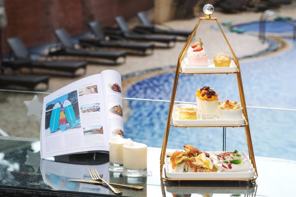 【酒店下午茶】8度海逸酒店全新主題下午茶低至68折優惠　歎金箔燕窩葡撻／草莓乳酪卷／芒果紅豆奶凍／三文魚牛油果卷