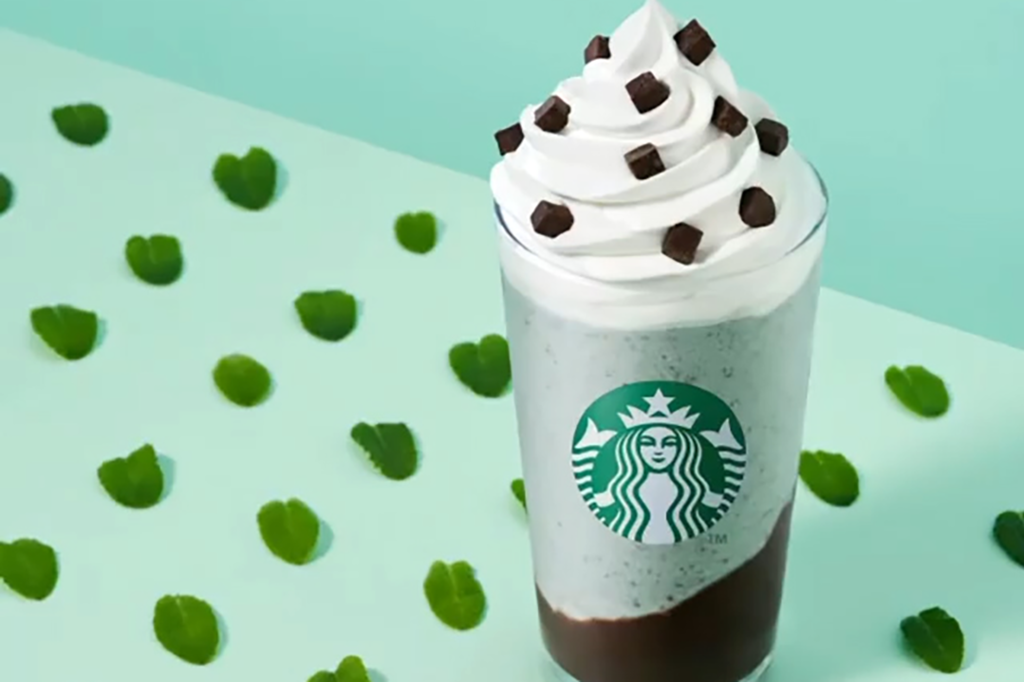 【韓國Starbucks 2021】韓國Starbucks薄荷朱古力星冰樂　夏日限定／超清新薄荷味！
