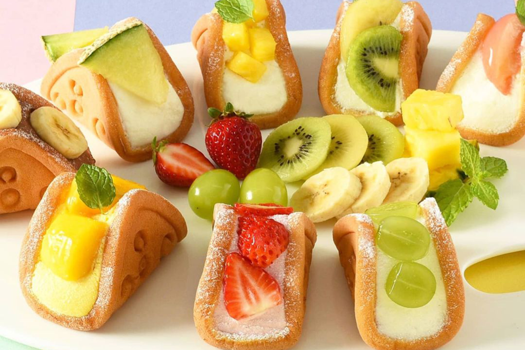 【東京甜品2021】日本水果鮮忌廉窩夫卷甜品　白桃／草莓／芒果／麝香葡萄／哈密瓜等8款口味