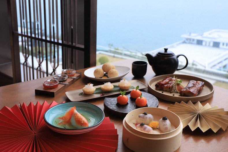 嘉里酒店海景中菜廳 歎魚塘金魚餃 / 瀨尿蝦餃 /燕窩酥皮蛋撻