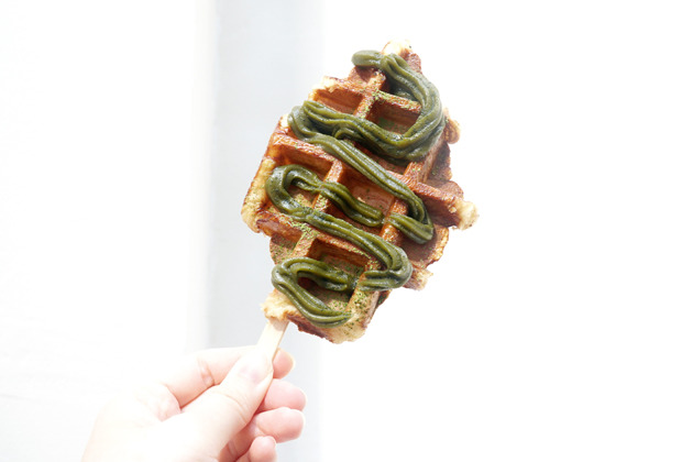 東京過江有機抹茶店 抹茶口味芭菲 / 牛角包窩夫 / Latte