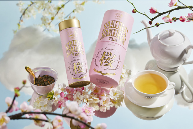 【母親節送禮】名牌茶店粉色限定 櫻花茶 + 茶香馬卡龍 / 超夢幻粉色茶具套裝 