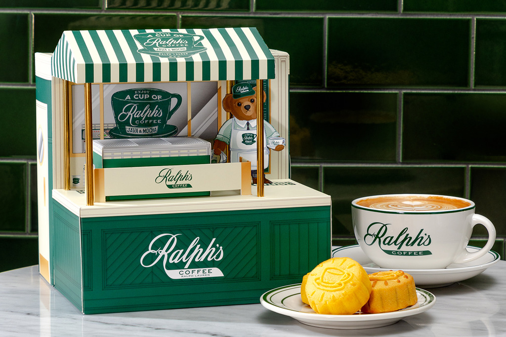 Ralph's Coffee中秋節2022月餅禮盒 立體咖啡店設計+流心咖啡／奶黃月餅