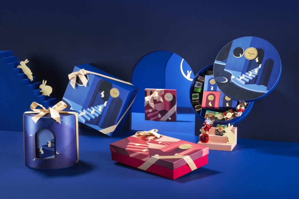 月餅2022｜Venchi推出意式風情中秋禮盒 提拉⽶蘇／開⼼果紅莓／⿊巧克⼒杏仁／特濃⿊巧克⼒鹽味月餅