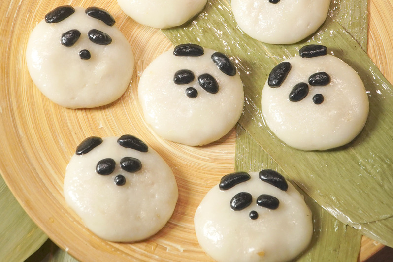 社企出品熊貓茶粿 基層婦女手作 / 有機材料製造