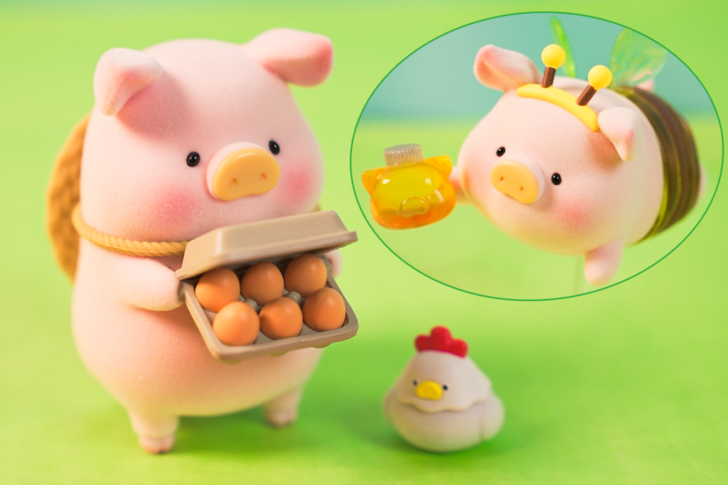 罐頭豬Lulu 香港｜Lulu豬田園風農埸主題公仔盲盒　可愛小蜜蜂／綿羊造型豬仔／落力拔蘿蔔！