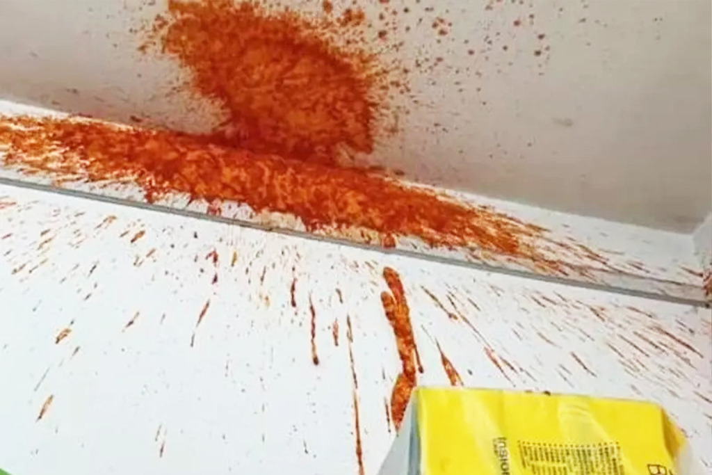 辣椒醬深夜突爆炸 宿舍驚變「兇案現場」