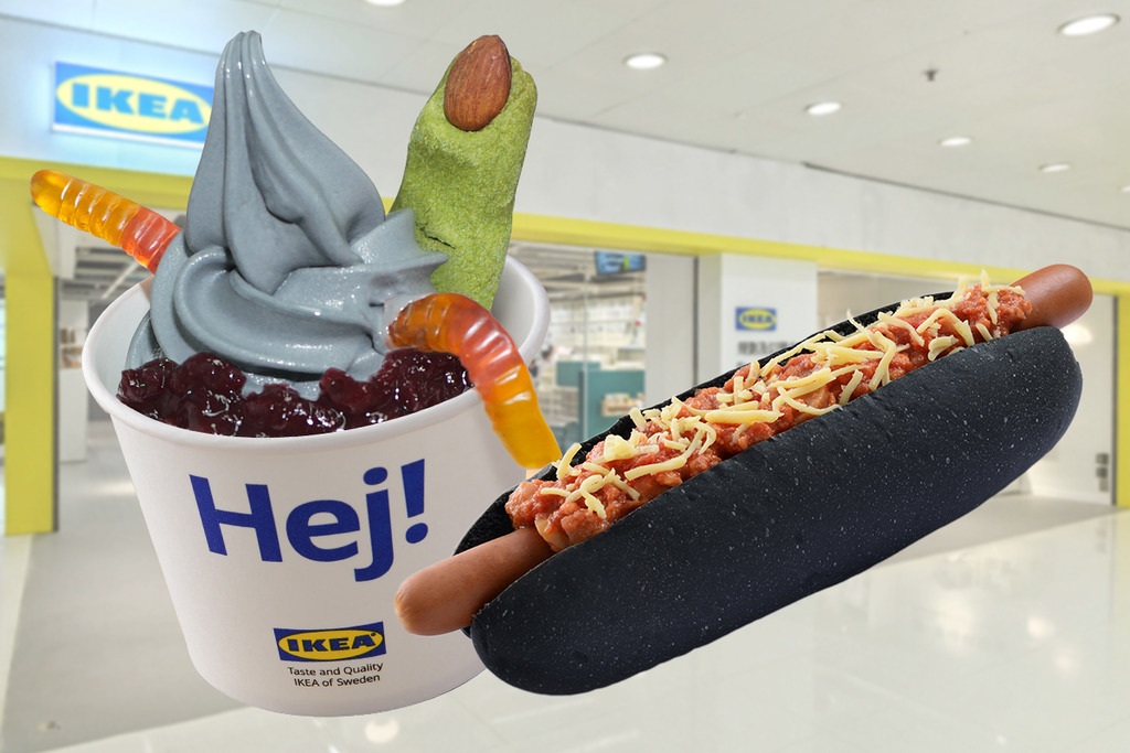 IKEA美食站10月限定新品 萬聖節主題乳酪／分店限定老樹XO榴槤新地