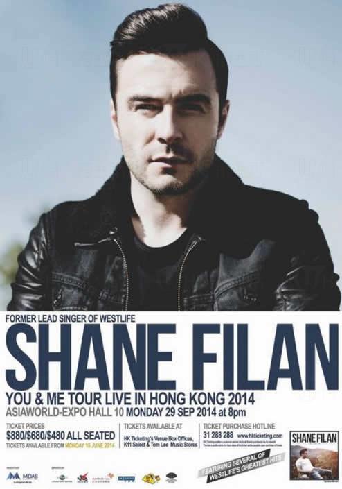 Shane Filan《You & Me Tour》演唱會 2014 香港站