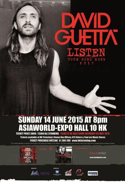 David Guetta Listen Tour Hong Kong 2015