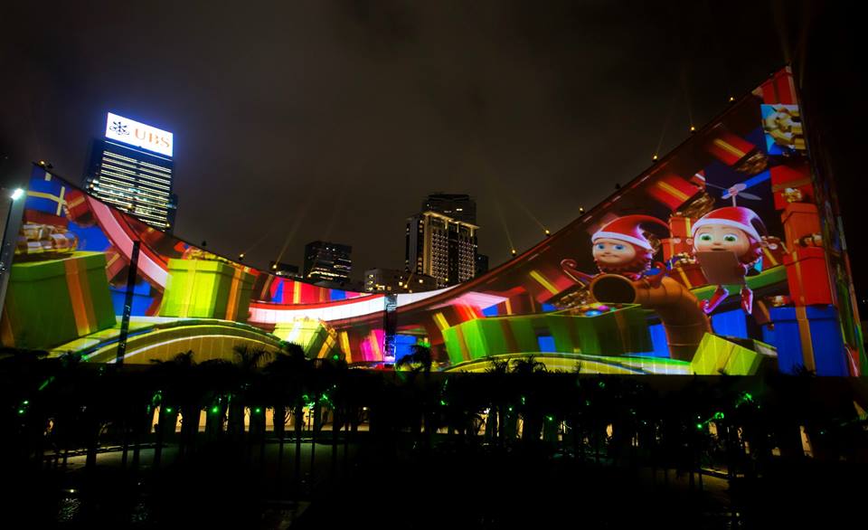 聖誕版3D光雕匯演12月初上演 文化中心鐘樓外牆化身故事書