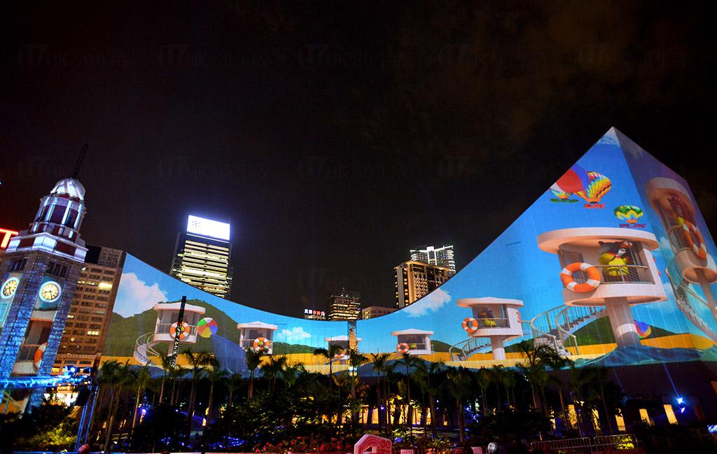 尖沙咀3D光雕匯演 鐘樓文化中心換夏日新裝  