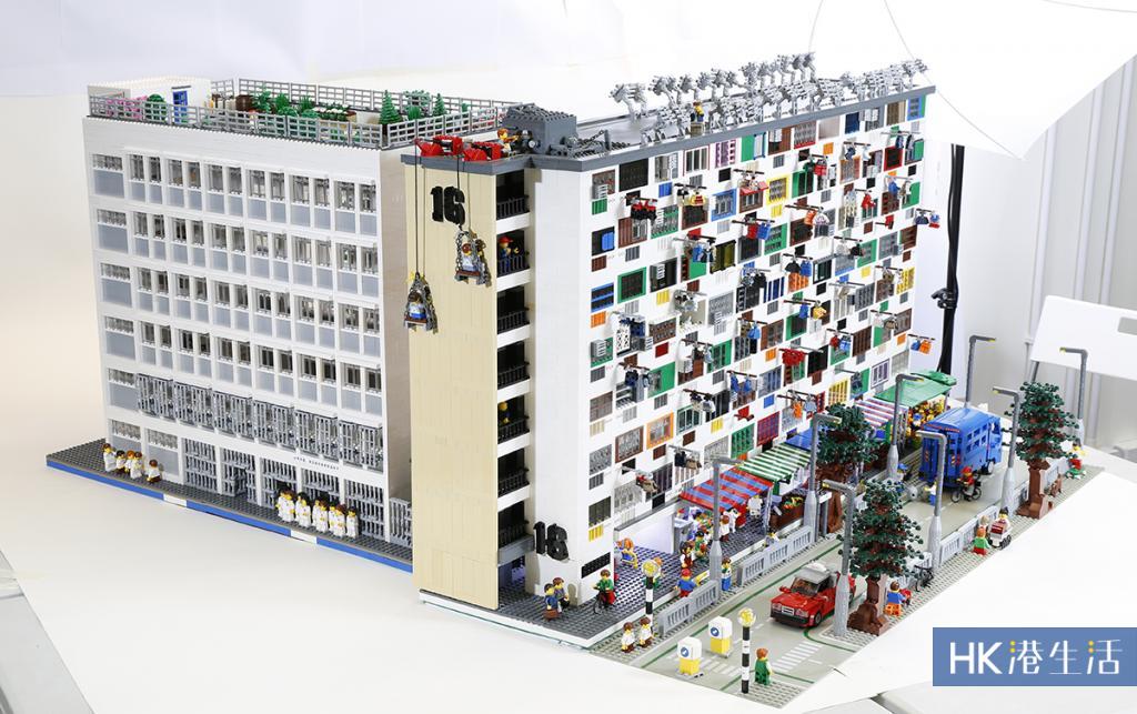 4萬粒LEGO砌出獅子山下舊香港 鑽石山藝術微型展