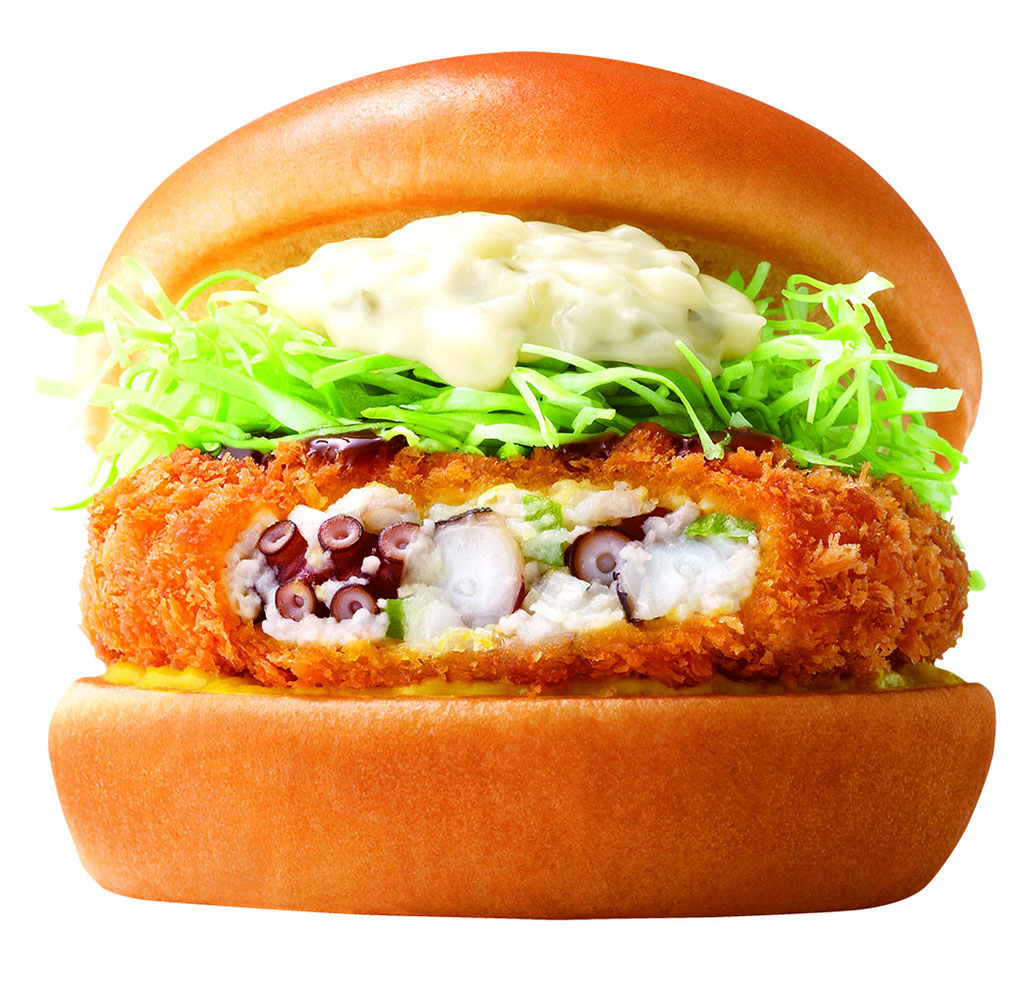 MOS Burger 4日限定優惠　$13食到復刻版吉列八爪魚漢堡