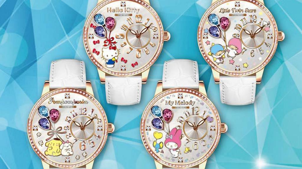 4款Sanrio鑽石手錶預訂優惠！限量300隻／鑲滿72粒Swarovski水晶