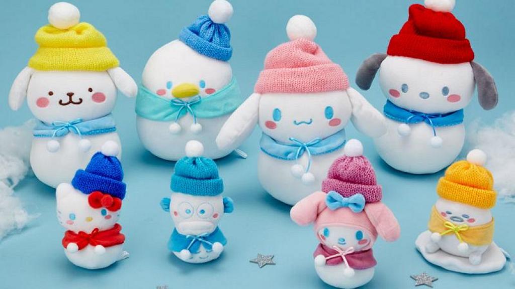 【聖誕禮物2018】Sanrio角色凍到變雪人！圓碌碌冷帽雪人造型公仔/吊飾新登場