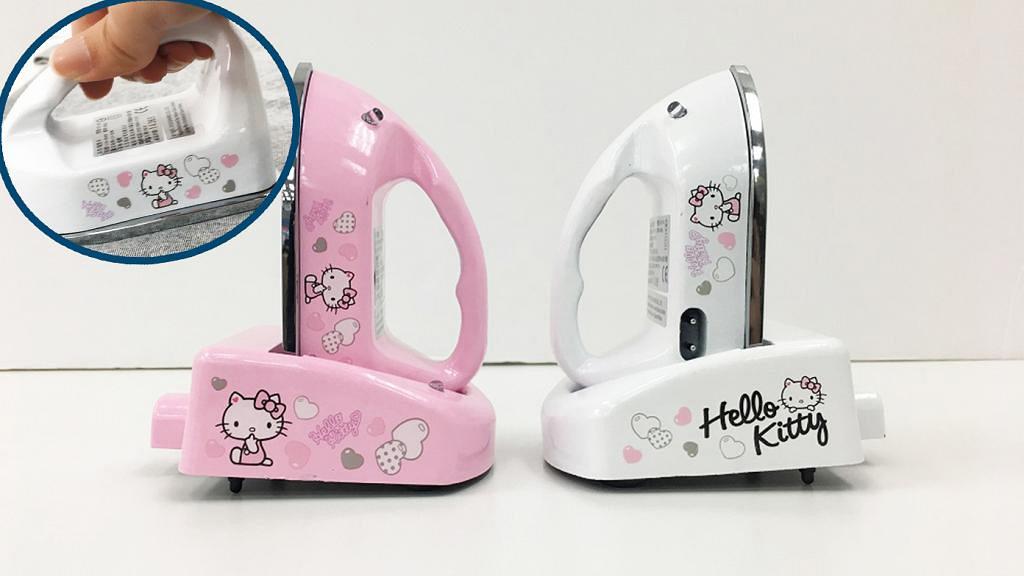 Hello Kitty掌上型迷你小熨斗新登場！Sanrio官方授權/充電1分鐘熨1-2件衫