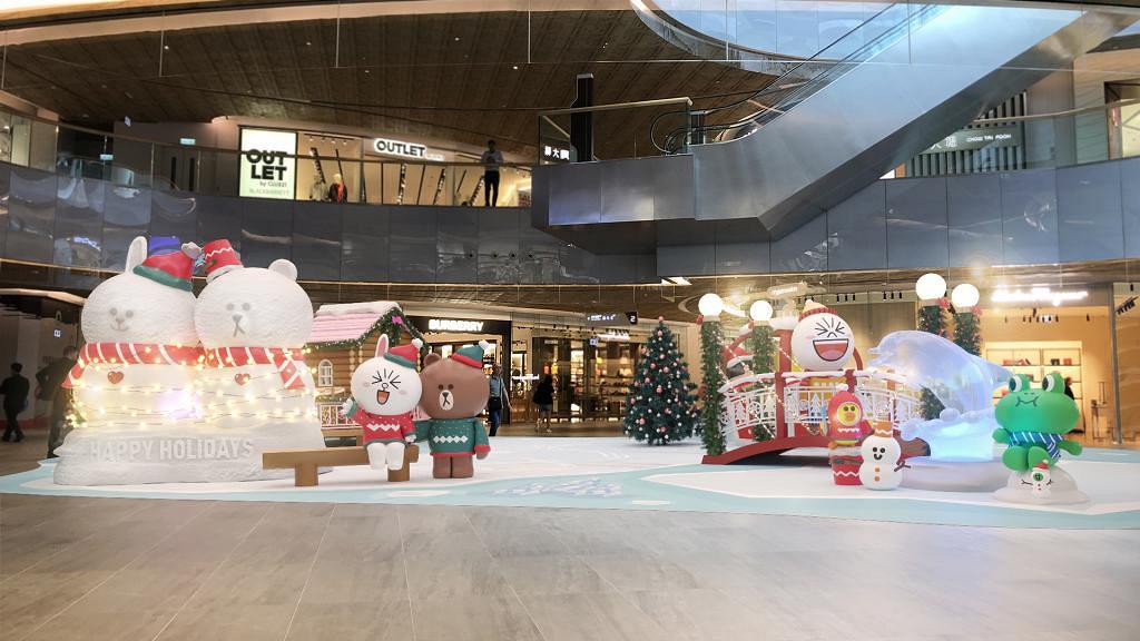 【聖誕好去處2019】Line Friends聖誕襲港！3.5米高熊大、CONY雪人/5大影相位