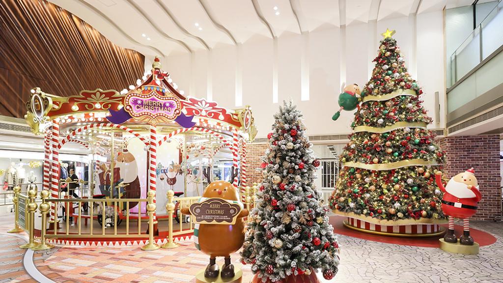 香港都有飄雪聖誕！免費玩室內單車旋轉木馬！