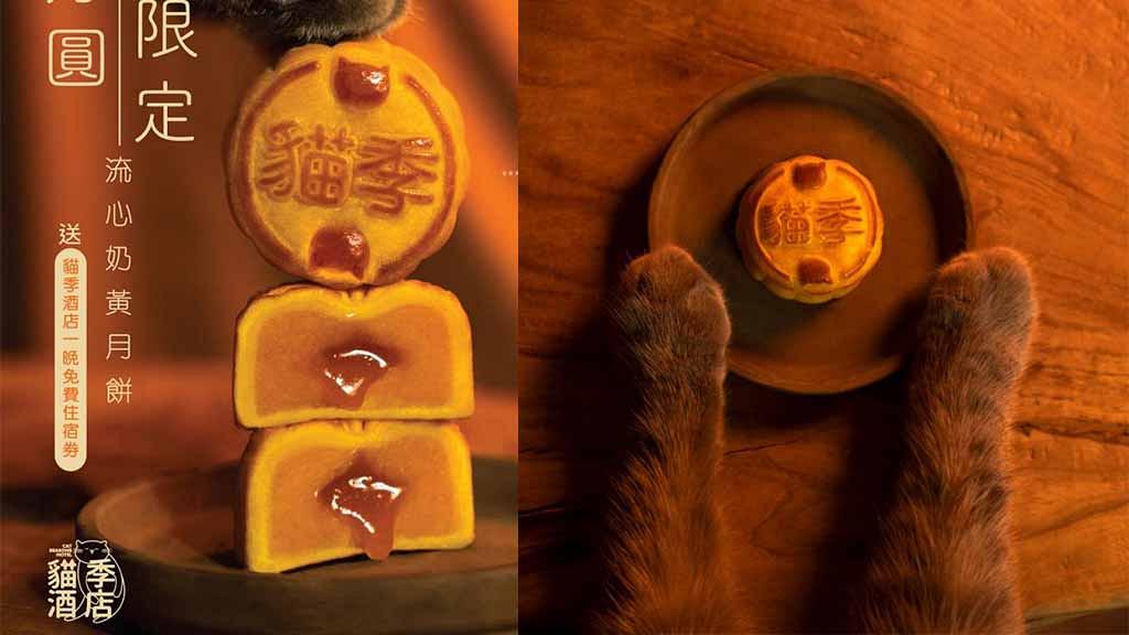 【月餅2020】貓奴中秋必買！「貓季酒店」推限量貓貓圖案流心奶黃月餅早島優惠