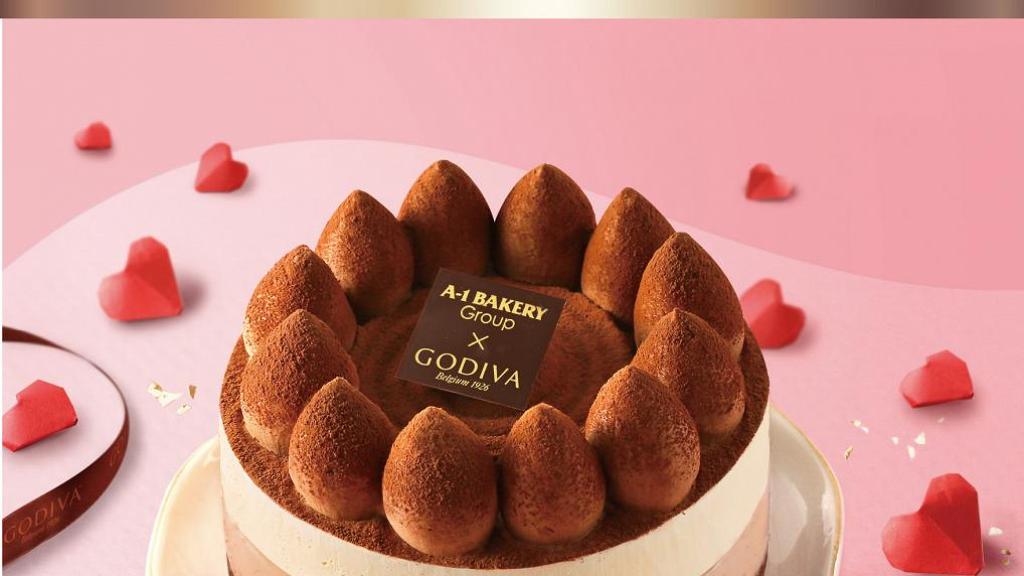 【情人節蛋糕2021】A-1 Bakery聯乘Godiva推出情人節蛋糕 Godiva黑朱古力芝士蛋糕新登場！