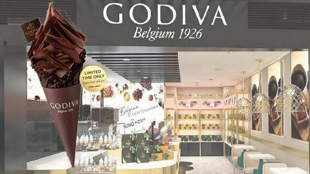 Godiva軟雪糕買1送1優惠！一連4日 全新黑巧克力味軟雪糕配巧克力卷買一送一
