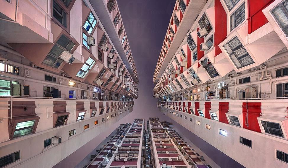 法國攝影師發現 香港的天空都是三尖八角的...