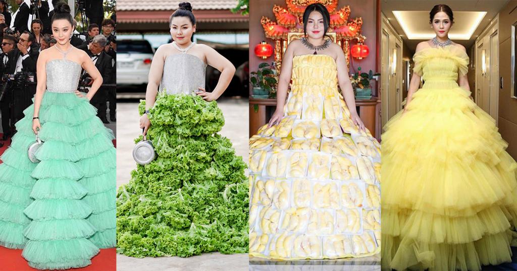泰國女低成本cosplay變時裝達人！用食物創意神還原高貴造型