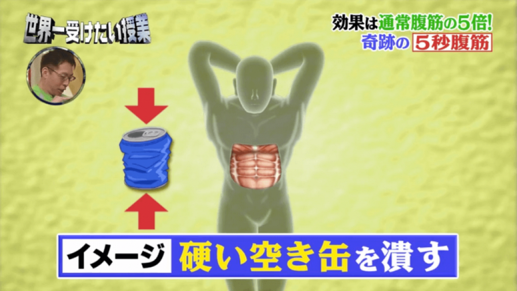 唔洗笑到有腹肌都可輕鬆減走肚腩！日本電視台教你5秒腹肌鍛鍊法
