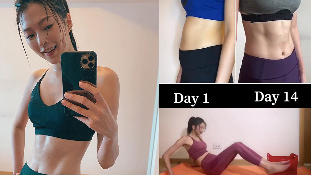 連詩雅拍片教你用14日肚腩變腹肌！每日只需用2分鐘做1個簡單動作