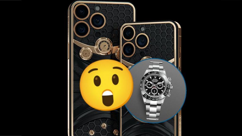 全球限量版「勞力士iPhone」價值逾百萬！超豪設計 將Rolex手錶崁入鑲鑽iPhone