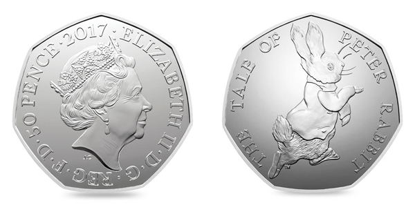 搶購珍藏！英國推出 Peter Rabbit 紀念硬幣