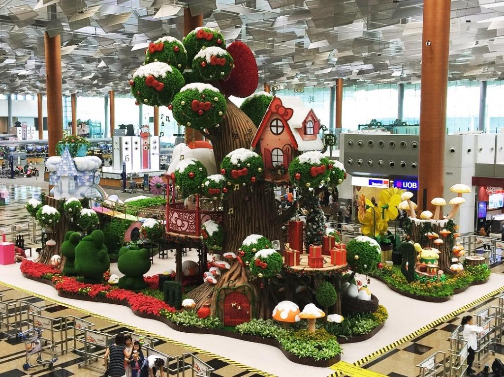 新加坡樟宜機場 與 Hello Kitty & Friends 過聖誕