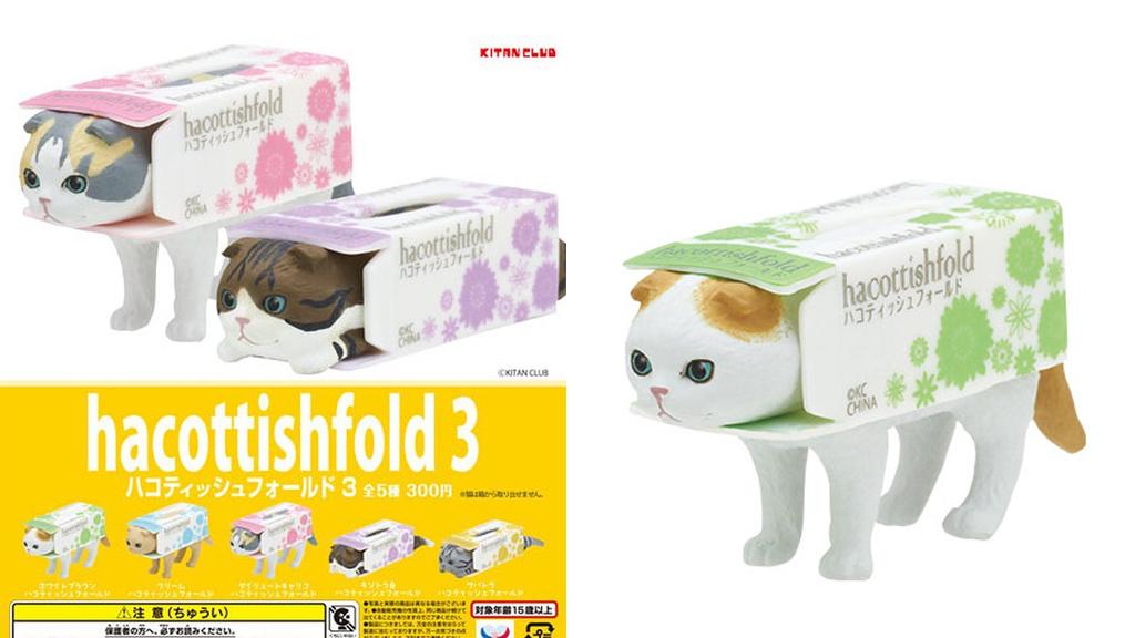 日本最新款貓咪紙巾盒扭蛋
