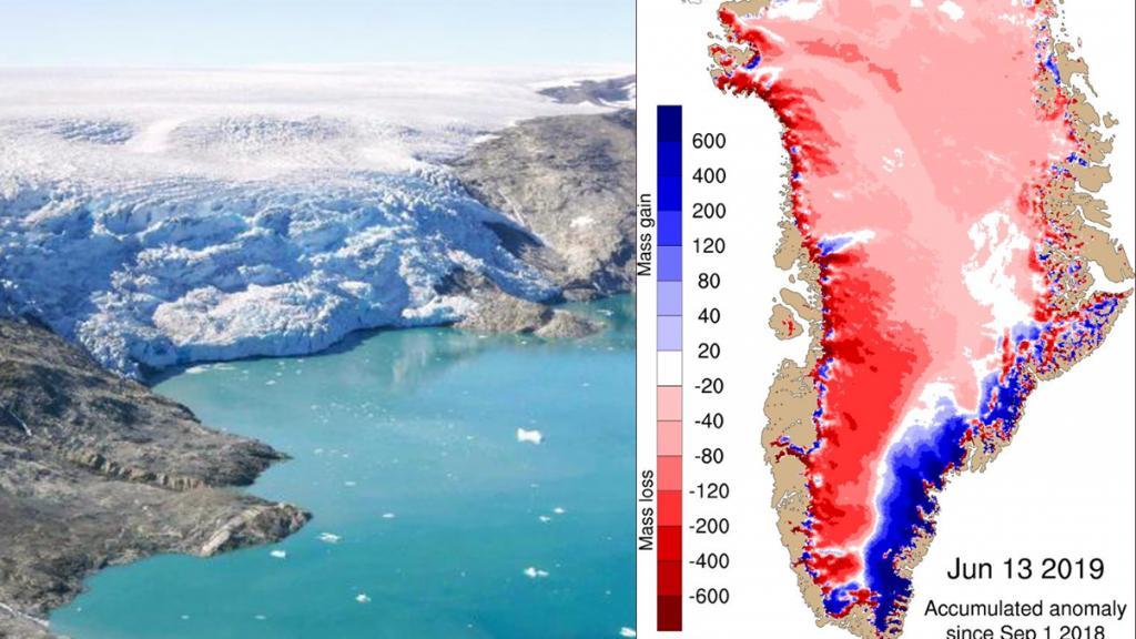 格陵蘭冰原一日融20億噸冰塊