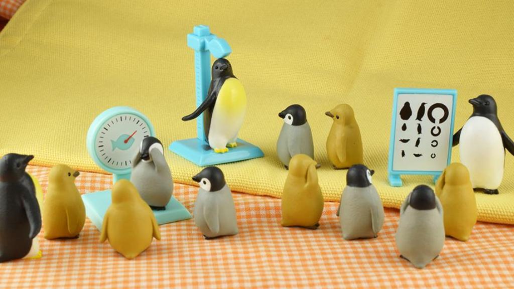 日本推出「企鵝健康檢查」系列扭蛋