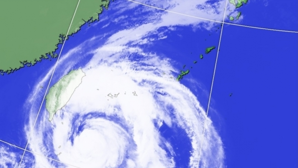 颱風米娜逼近日本