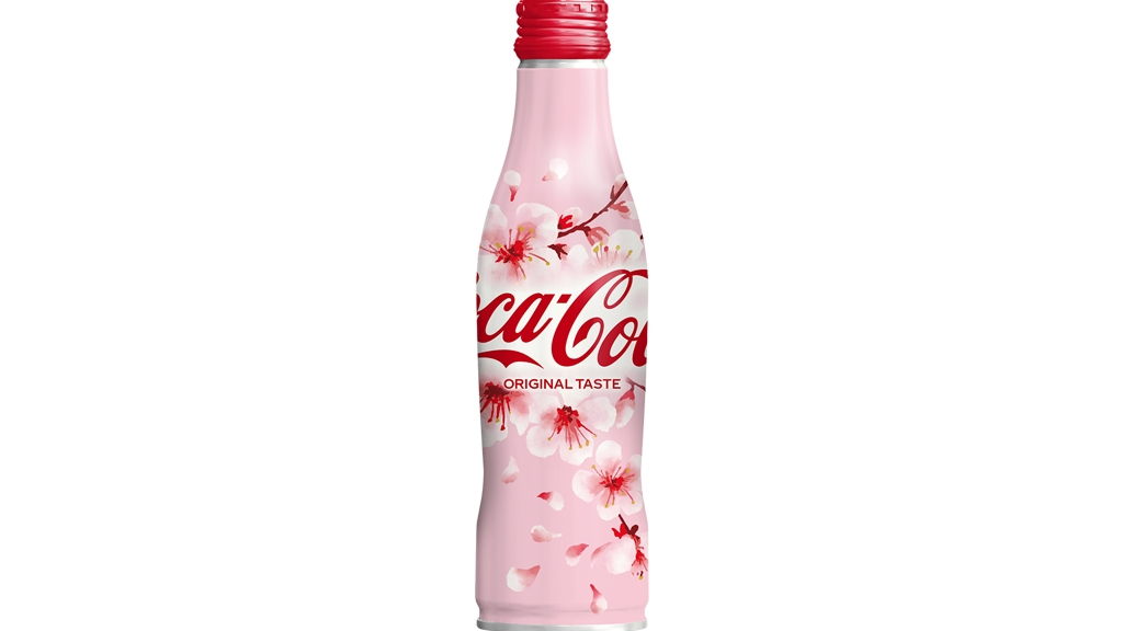 日本可口可樂推出春季限定櫻花特別版